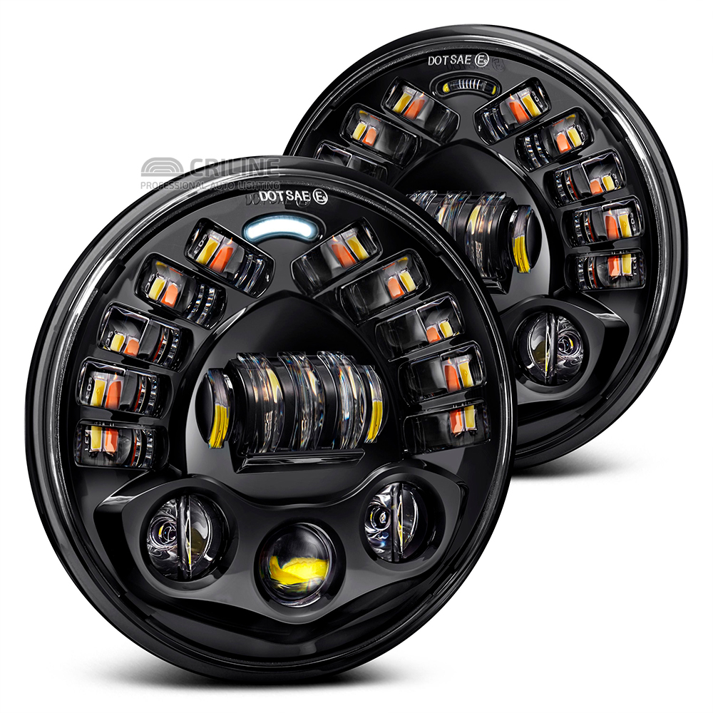 Светодиодные фары Нива, УАЗ с ДХО и поворотником - Double Side купить с ...